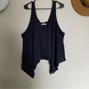 NWOT - FREE PEOPLE - WE THE FREE - Black - Asymmetric Tank Top